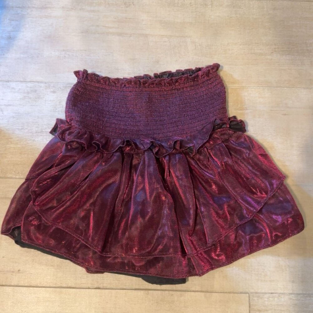 DO+BE Red Metallic Shorts